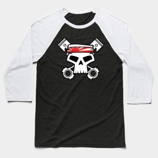 JDM Racing Skull Baseball T-Shirt